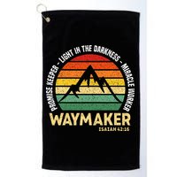 Waymaker Promise Keeper Miracle Worker Christian Believer Golf Towel
