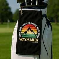 Waymaker Promise Keeper Miracle Worker Christian Believer Golf Towel