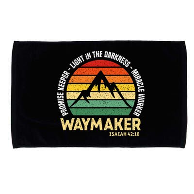 Waymaker Promise Keeper Miracle Worker Christian Believer Microfiber Hand Towel