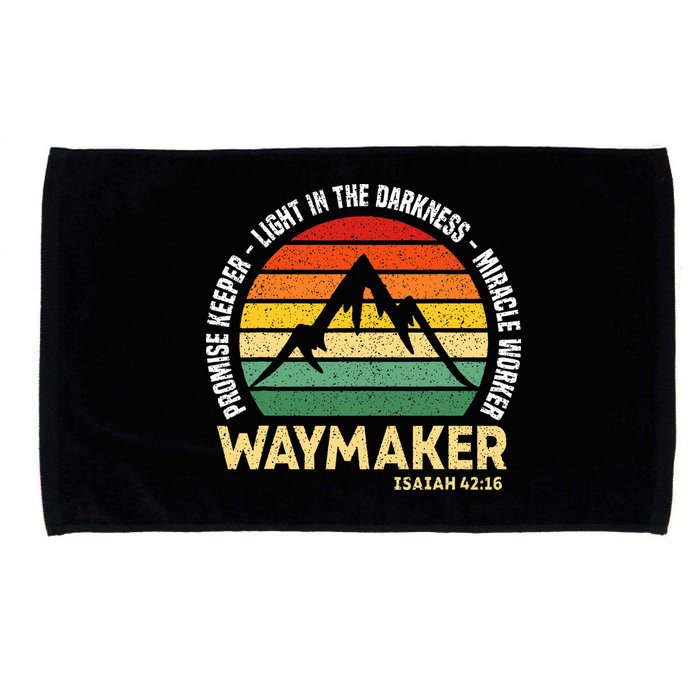 Waymaker Promise Keeper Miracle Worker Christian Believer Microfiber Hand Towel