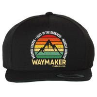 Waymaker Promise Keeper Miracle Worker Christian Believer Wool Snapback Cap