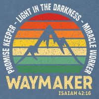 Waymaker Promise Keeper Miracle Worker Christian Believer Garment-Dyed Sweatshirt