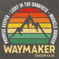 Waymaker Promise Keeper Miracle Worker Christian Believer Cotton Canvas Backpack