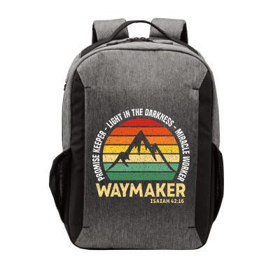 Waymaker Promise Keeper Miracle Worker Christian Believer Vector Backpack
