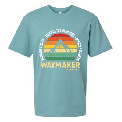 Waymaker Promise Keeper Miracle Worker Christian Believer Sueded Cloud Jersey T-Shirt