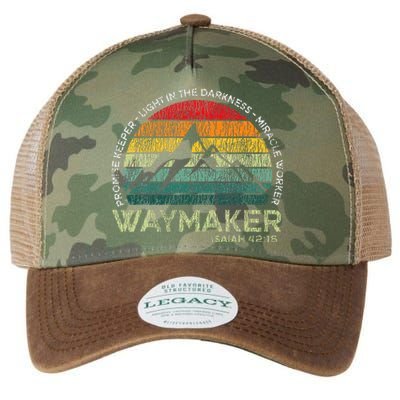 Waymaker Promise Keeper Miracle Worker Christian Legacy Tie Dye Trucker Hat