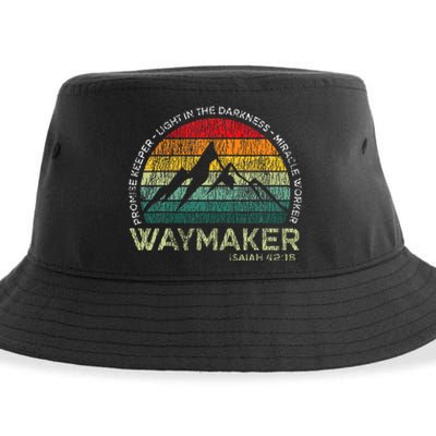 Waymaker Promise Keeper Miracle Worker Christian Sustainable Bucket Hat