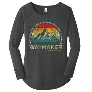 Waymaker Promise Keeper Miracle Worker Christian Women's Perfect Tri Tunic Long Sleeve Shirt