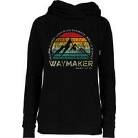 Waymaker Promise Keeper Miracle Worker Christian Womens Funnel Neck Pullover Hood