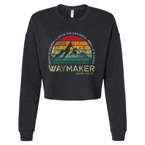 Waymaker Promise Keeper Miracle Worker Christian Cropped Pullover Crew