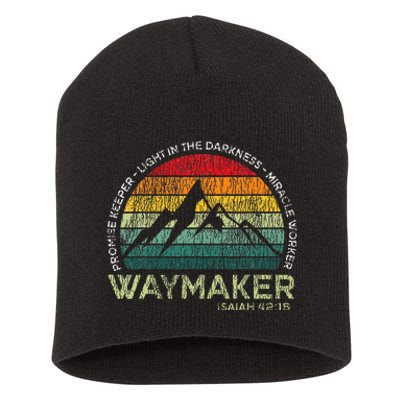 Waymaker Promise Keeper Miracle Worker Christian Short Acrylic Beanie