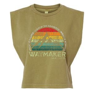 Waymaker Promise Keeper Miracle Worker Christian Garment-Dyed Women's Muscle Tee