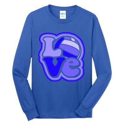 Water Polo Love For Teen And Shades Of Blue Design Cute Gift Tall Long Sleeve T-Shirt