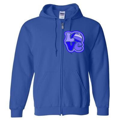 Water Polo Love For Teen And Shades Of Blue Design Cute Gift Full Zip Hoodie