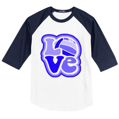 Water Polo Love For Teen And Shades Of Blue Design Cute Gift Baseball Sleeve Shirt