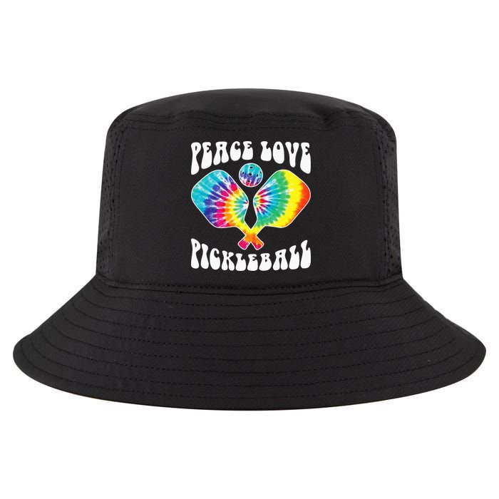 Wo Peace Love Pickleball Funny Pickleball Player Cool Comfort Performance Bucket Hat