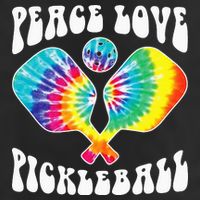 Wo Peace Love Pickleball Funny Pickleball Player Cool Comfort Performance Bucket Hat
