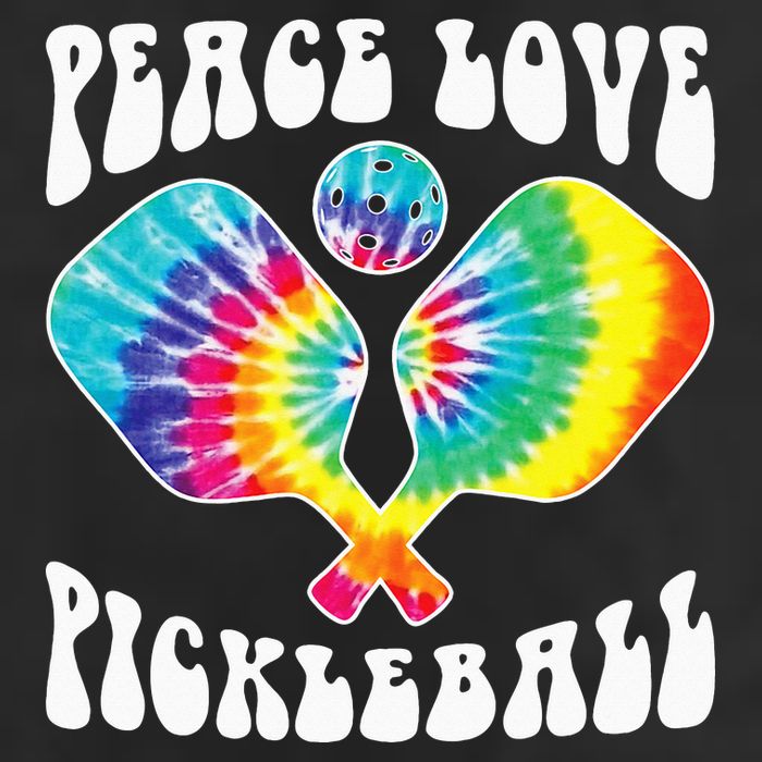 Wo Peace Love Pickleball Funny Pickleball Player Cool Comfort Performance Bucket Hat