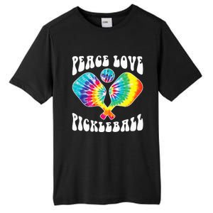 Wo Peace Love Pickleball Funny Pickleball Player Tall Fusion ChromaSoft Performance T-Shirt