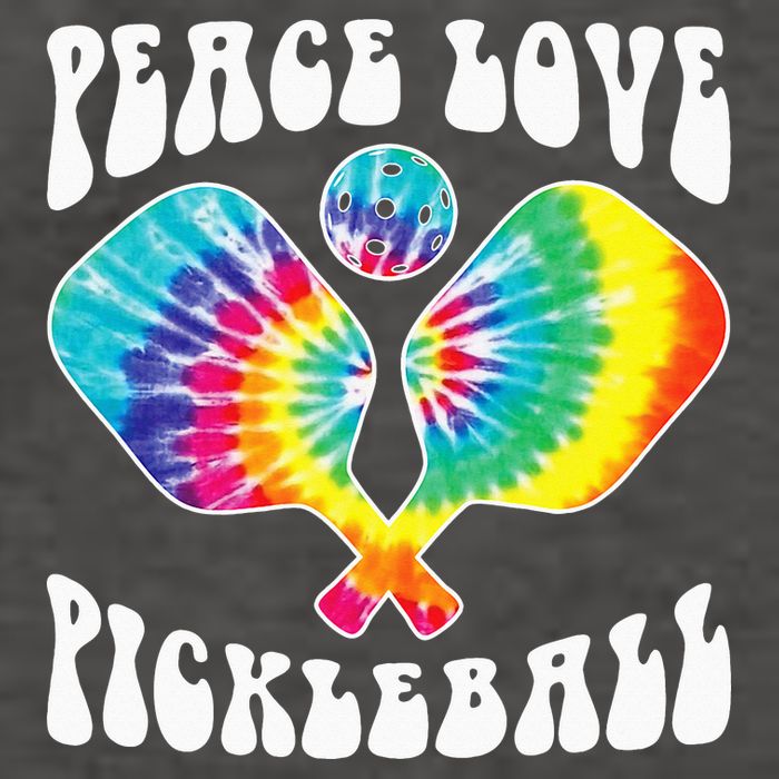 Wo Peace Love Pickleball Funny Pickleball Player Vector Backpack