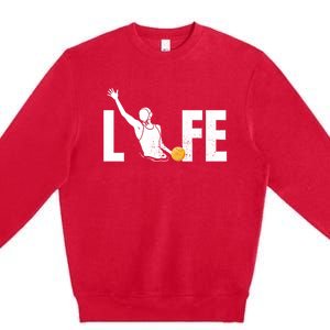 Water Polo Life Water Polo Player Gift Love Water Polo Gift Premium Crewneck Sweatshirt