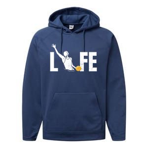 Water Polo Life Water Polo Player Gift Love Water Polo Gift Performance Fleece Hoodie