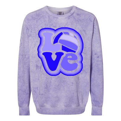 Water Polo Love For Teen And Shades Of Blue Design Cute Gift Colorblast Crewneck Sweatshirt