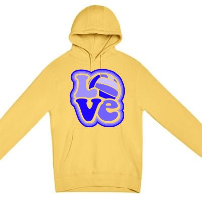 Water Polo Love For Teen And Shades Of Blue Design Cute Gift Premium Pullover Hoodie