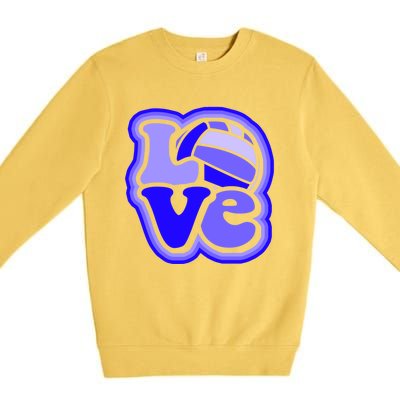 Water Polo Love For Teen And Shades Of Blue Design Cute Gift Premium Crewneck Sweatshirt