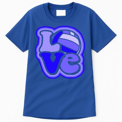 Water Polo Love For Teen And Shades Of Blue Design Cute Gift Tall T-Shirt