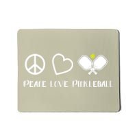 Womens Peace Love Pickleball Funny Pickleball Paddle Player Gift VNeck T Mousepad