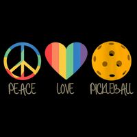 Womens Peace Love Pickleball Cooling Performance Long Sleeve Crew