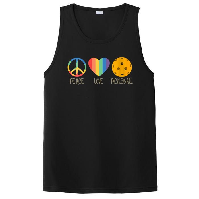 Womens Peace Love Pickleball PosiCharge Competitor Tank