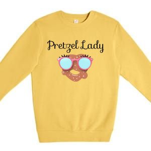 Womens Pretzel Lady, Sonic Mothers Mother's Day, Mom, Matching Premium Crewneck Sweatshirt