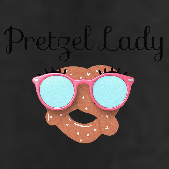 Womens Pretzel Lady, Sonic Mothers Mother's Day, Mom, Matching 7 Panel Mesh Trucker Snapback Hat