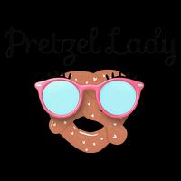 Womens Pretzel Lady, Sonic Mothers Mother's Day, Mom, Matching Visor