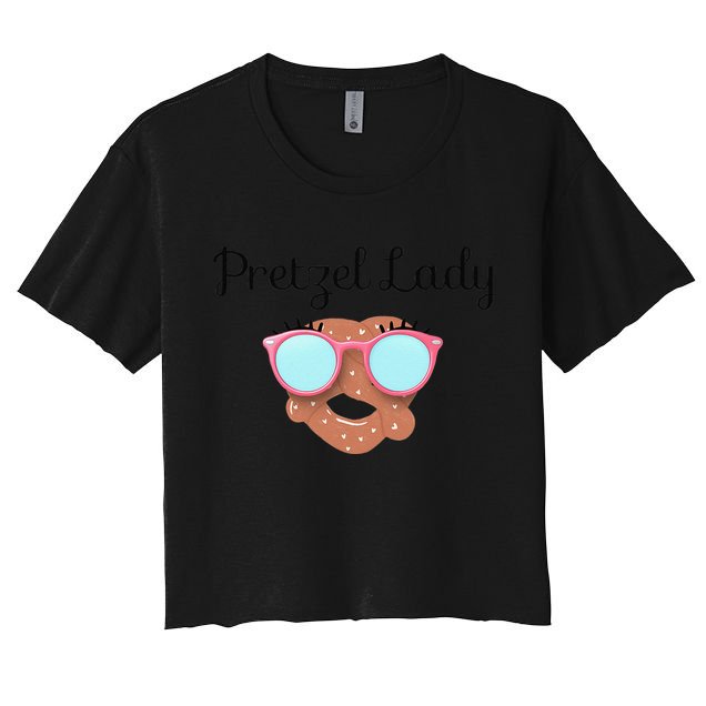 Womens Pretzel Lady, Sonic Mothers Mother's Day, Mom, Matching Crop Top