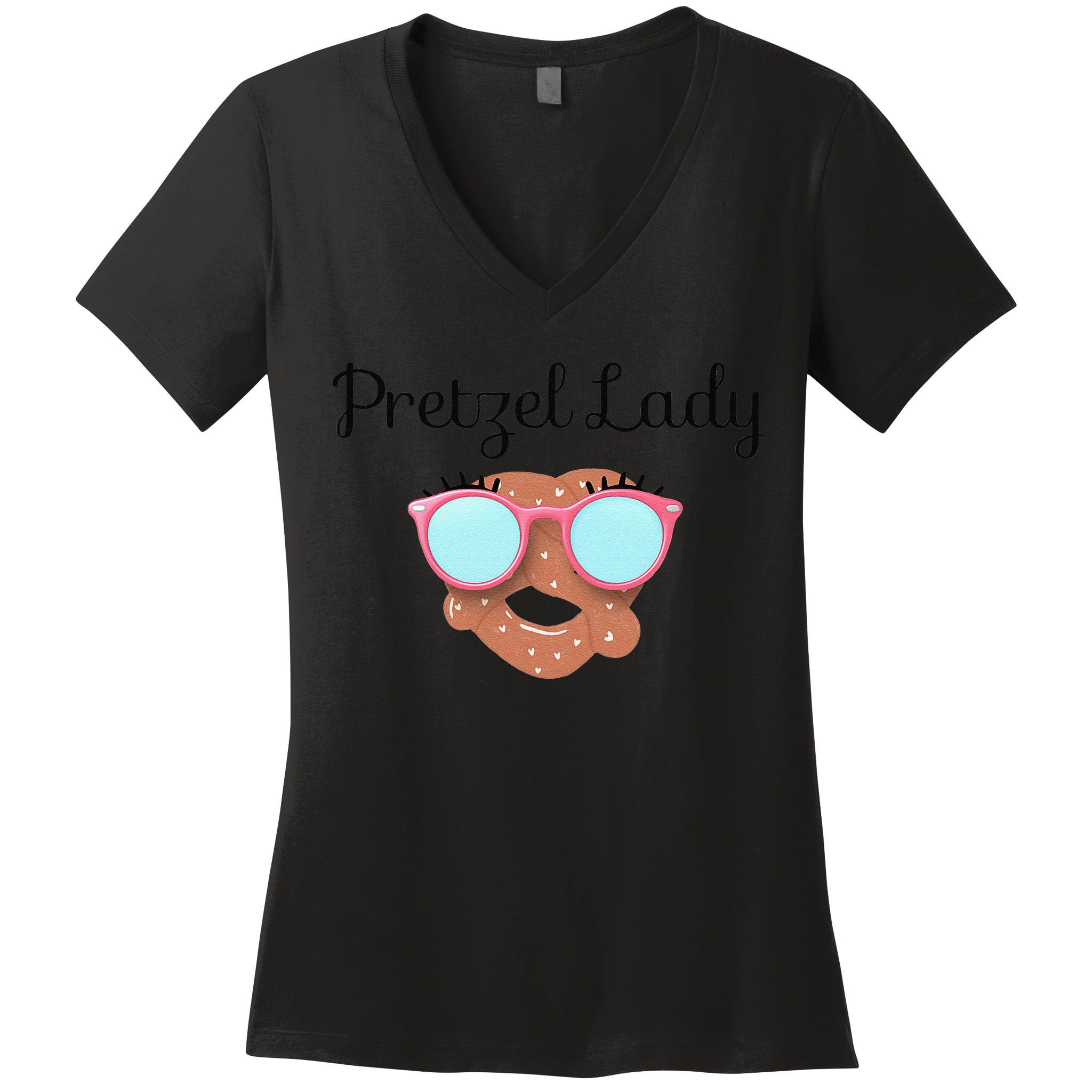 Womens Pretzel Lady, Sonic Mothers Mother's Day, Mom, Matching Women's V-Neck T-Shirt