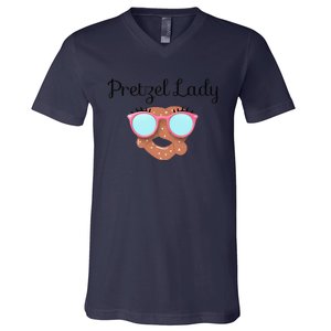 Womens Pretzel Lady, Sonic Mothers Mother's Day, Mom, Matching V-Neck T-Shirt