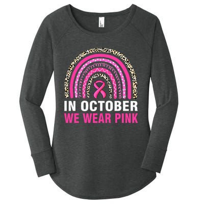 Wear P.I.N.K Leopard Breast Cancer Awareness Women's Perfect Tri Tunic Long Sleeve Shirt