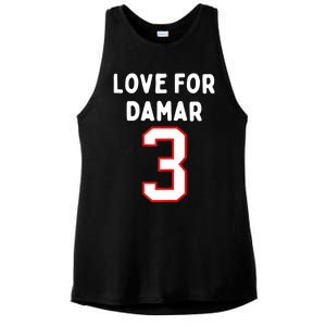 Womens Pray Love For 3 Damar Girl Ladies PosiCharge Tri-Blend Wicking Tank