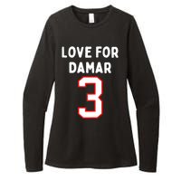 Womens Pray Love For 3 Damar Girl Womens CVC Long Sleeve Shirt