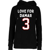 Womens Pray Love For 3 Damar Girl Womens Funnel Neck Pullover Hood