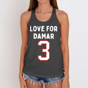 Womens Pray Love For 3 Damar Girl Women's Knotted Racerback Tank