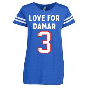 Womens Pray Love For 3 Damar Girl Enza Ladies Jersey Football T-Shirt