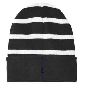 WoM.e.ns Pickleball Logo Tank Top Striped Beanie with Solid Band