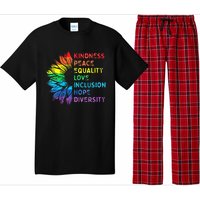 Womens Peace Love Diversity Inclusion Equality Human Rights Rainbow Pajama Set