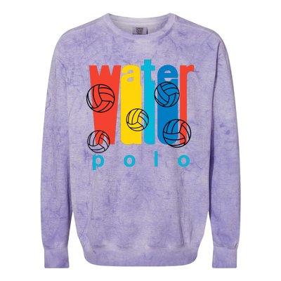 Water Polo Logo Colorblast Crewneck Sweatshirt