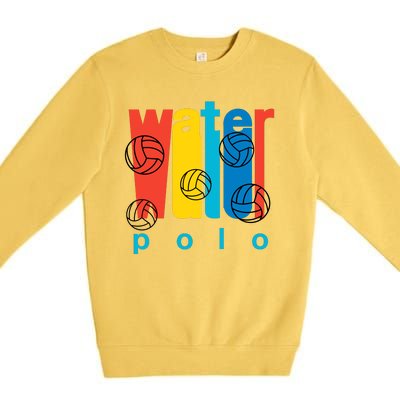 Water Polo Logo Premium Crewneck Sweatshirt