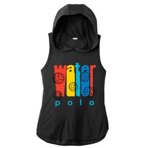 Water Polo Logo Ladies PosiCharge Tri-Blend Wicking Draft Hoodie Tank